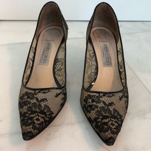 Jimmy Choo - Black Lace Pump